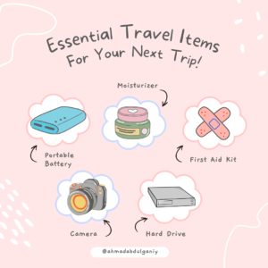 Essential travel items for your next strip image